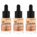 Catrice the Glowifier Illuminating Primer No. 010 Nude moisturizing long -lasting nourishing natural radiant vegan oil -free without perfume without alcohol 3 -pack (3x15ml)