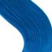 Blue Keratin Bonding Hair Extensions - 100% Remy Human Hair - 50 Strands 50cm U-Tip - Long Blue Hair Extensions for Seamless Volume & Style - Buy Online on GoSupps.com