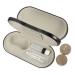 Alipis 2 sets glasses case with a double usage purpose Outdoor glasses case set travel set glasses set with wood grain travel contact lensetui glasses case 15.8x7.4cm As shown 1