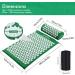 Generise Acupressure Mat and Pillow Set for Men & Women - Pain Relief for Back, Neck, and Muscles - Includes Travel Bag - Green with White Spikes - Buy Online on GoSupps.com
