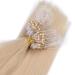 Buy Micro-Ring Hair Extensions #613 - Clear Light Blond | 50cm 150 Strands 100% Remy Real Hair | Easy to Use Professional Quality - Buy Online on GoSupps.com
