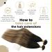 UGEAT 40CM Real Hair Extensions - U Tip Bonding 50 Strands Darkest Brown to Medium Brown 16 Inch 50g U-Tip Extensions - Buy Online on GoSupps.com