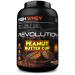 Revolution Nutrition High Whey Protein Powder Whey Isolate Gluten Free Lean Muscle Mass For Men & Women 25g of Protein Per Scoup 908 g 24 Servings (Chocolate Peanut Butter Cup 2 Pound) Peanut Butter 2 Pound