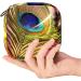 Menstrual Pad Bag with Zipper | Ladies Napkin Pouch & Tampons Collection Bag - Peacock Feathers Design for Women & Girls - Buy Online on GoSupps.com