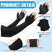 Nuanchu 2 Pairs Compression Gloves - Long Wrist Sleeve for Carpal Tunnel Relief - Support for Hands, Wrists, and Arms - Men and Women - Buy Online on GoSupps.com