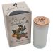 Sensual fragrance candle Flame of Nature in the glass made of soy wax and 100% from natural mandarin - cinnamon ethereal oil for aromatherapy spiritual growth and general well -being
