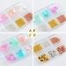 DIY Manicure Jewelry Acrylic Decor Crystal Caviar Beads Five Petal Flower Resin Candy Color Nail Rhinestones(D) - Buy Online on GoSupps.com
