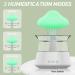 Rain Cloud Humidifier Night Light | 7 Color Aromatherapy Essential Oil Diffuser | Mushroom Design | Water Drop Sound | White - Buy Online on GoSupps.com