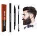 Bart pencil bare pencil filler for thicker beards waterproof fork tip beard filler for men simple pearl filler shaper defined effective improvement in face hair men's care set