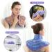 SuzziPad Weighted Microwave Heating Pad for Neck and Shoulders - Purple | Pain Relief & Aromatherapy | Hot/Cold Compress - Buy Online on GoSupps.com