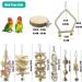 Chikanb 8-Piece Parrot Play Set | Colorful Wooden Bird Toys for Budgies Lovebirds and Parrots - Ideal for All Bird Types - Buy Online on GoSupps.com