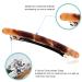 4 Pack Skinny French Hair Clips - Tortoise Shell Styles for Thin & Thick Hair - Girls Hair Accessories in Purple Coffee Milk Brown-Green & Classic Black Marble - Buy Online on GoSupps.com