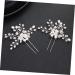 Ipetboom 1pc Hairpin Bridal Hair Bridesmaid Hair Clip Women Headdress Hair Barrettes for Women Wedding Hair Comb Pearl Kids Hair Accessories Bride Hair Decor Alloy Child Hair up Rhinestones - Buy Online on GoSupps.com