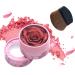 Jingmiger Cheek Blush 10ml 3D Rose Petal Design Adjustable Intensity Color | Blush Powder | for Travel Business Trip Home Outdoors School Girlfriend Wife Friend