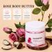 Rose Body Butter for Women - Body Butter for Dry Skin - Natural Moisturiser - Rose Body Moisturiser for Hydrating Nourishing Firming - Skin Care Rose Butter Moisturiser - Softens and Smooths Skin - Buy Online on GoSupps.com