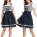 Dirndl - Robe midi traditionnelle pour femme - Costume traditionnel pour la f te de la bi re - Costume bavarois - Tablier en dentelle - Pour la f te de la bi re - Occasions sp ciales L Noir - Buy Online on GoSupps.com