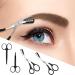 4PCS Eyebrow Scissors with Comb Precision Facial Hair Small Grooming Scissors Eyebrow Trimmer Scissors for Men Women - Buy Online on GoSupps.com