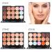 Pure Vie 15-Color Hydrating Cream Concealer Palette - Full Coverage Correcting Makeup Kit for Dark Circles, Acne, and Blemishes - Buy Online on GoSupps.com