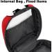 Stylish Women s Dog Pattern Binding-Up Bag - Red Background Multi-Zip Pockets Perfect for Tampons & Menstrual Products - Buy Online on GoSupps.com