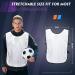 24 Pack Mercerized Fabric Scrimmage Soccer Pinnies Vests - Youth & Adult Sports Training Jerseys - Black/White - Buy Online on GoSupps.com