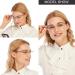 AQWANO Rimless Reading Glasses - Stylish Blue Light Blocking Women s Readers Frameless Design Anti-Blue Ray Reduce Eyestrain Black 1.25 - Buy Online on GoSupps.com