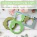 McGmitt BPA-Free Baby Teething Rings - 2 Set Silicone Animal Teething Toys for Infants - Dental Aid for 3+ Months - Cat & Moose Design - Buy Online on GoSupps.com