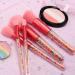 5 Pc Portable Makeup Brushes Set with Storage Bag | Professional Eyebrow Eyeshadow & Foundation Brushes for Daily Use | International Shipping Available - Buy Online on GoSupps.com