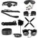 Ensemble professionnel de 10 pi ces en cuir noir pour le fitness
