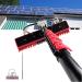 Water Fed Pole Kit Window Cleaning Kit with Extension Pole 3.6-10.8M Window Cleaning Pole Tall Window Glass Cleaning Poles Telescopic Water Fed Brush Window Washer Wand Washing Tool 7.2m(24FT)