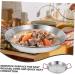 Garneck Roaster Pan with Lid Outdoor Paella Maker Culinary Tools Granite Frying Pan Baking Dish with Lid Roasting Pans Chicken Fried Stainless Steel Saucepan Enamel China Korean 20*16CM Silver - Buy Online on GoSupps.com