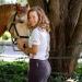 Anni Lyn Sportswear Women's Cool Breeze Polo Shirt - White/Vibrant Horse - Size Large - Buy Online on GoSupps.com