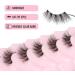 Glowingwin Half Lashes: Cat Eye False Eyelashes, Natural Look, 10 Pairs Corner Lashes, Handmade Reusable Mink Fluffy Lashes - Clear Band Half Lashes-09 - Buy Online on GoSupps.com