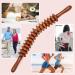 Premium Wood Massage Tab Roller for Cellulite & Lymph Drainage - Manual Therapy Tool for Deep Muscle Relief - Coffee Color 12 Rounds - Buy Online on GoSupps.com
