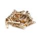 JOYOYO 50 Pcs Gold Alligator Clips Small Metal Clips Crocodile Clips Small Size 1.75 Inch DIY Metal Clips for Kids Hair Accessory Hair Bow Crafts