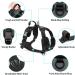 Joytale Dog Harness for Small Dogs - Reflective Soft Padded Adjustable & Breathable with Control Handle - Gray (1 Pack) - Buy Online on GoSupps.com