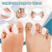 Sumifun Silicone Toe Separator - 8 Pairs Gel Bunion Corrector Pads for Overlapping & Crooked Toes - Reusable Hammer Toe Spacer for Men & Women - Buy Online on GoSupps.com