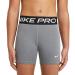 Nike Pro Big Kids' (Girls') 3" Shorts Large Carbon Heather/White