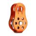 NAXEN 20kN Micro Pulley Climbing Pulley Aluminum Pulley Orange