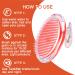 TailaiMei Exfoliating Brush for Ingrown Hair Treatment - Prevent Bikini Bumps and Razor Bumps - Smooth Skin Solution (Orange) - Buy Online on GoSupps.com