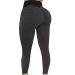 YRAETENM Sexy Yoga Pants for Women Butt Lifting Anti Cellulite Workout Leggings High Waist Tights Running Gym Sweatpants X-Large 02 Black
