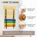 Winartton 10 Belts Bamboo Karate Belt Display Rack Hold  Taekwondo Belt Display with Stickers  Martial Arts Belt Display  No Assembly Required  Belt Holder Gift for Kids and Adult - Buy Online on GoSupps.com