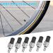 Flintronic Bicycle Valve Adapters - 6PC Set for Standard Tire Valve Replacement | Durable Bicycle Valve Caps & Parts - Buy Online on GoSupps.com