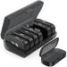 PULIV XL Weekly Pill Organizer with 7 Extra Large Compartments Portable Pill Box 7 Day with Dual Protection for Travel Medicine Organizer for Medicine Vitamins Fish Oils Supplements (Black)