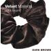 2 PCS Premium Large Dark Brown Velvet Hair Scrunchies for Women, Girls, and Kids - Updo Ponytail Bobble Scrunchy Bands - Buy Online on GoSupps.com