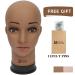 BHD Beauty 22'' Brown Female Bald Mannequin Head for Wig Making and Display - Professional Cosmetology Tool with T-pins for Eyeglasses and Hair Styling (Pack of 1) - Buy Online on GoSupps.com