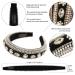 Crystal Rhinestone Headband with Pearl and Velvet Chain - Handmade Retro Diamond Hair Accessory - Buy Online on GoSupps.com