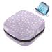 Muoooum butterflies purple background women bandage storage bag menstruation pad bag pocket portable menstrual cup pocket with zipper for teenagers girls women color 1