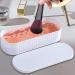 Makeup Brush Cleaner Box Cleaning Mat Brushes Organizer with Drying Holder - Efficient Cleaning Tool Portable Sponge Washer for Powder Puff Makeup Brushes Three Generations of White - Buy Online on GoSupps.com