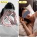 Adjustable Double-Sided Ice Silk Sleep Mask - Organic Mulberry Silk Blackout Eye Mask for Travel - Breathable & Pressure-Free for All Seasons - Perfect Sleep Essential (Red & Purple - Buy Online on GoSupps.com
