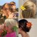 4Pcs Large Flower Hair Clips - Strong Hold Matte Barrettes for Women and Girls - Buy Online on GoSupps.com